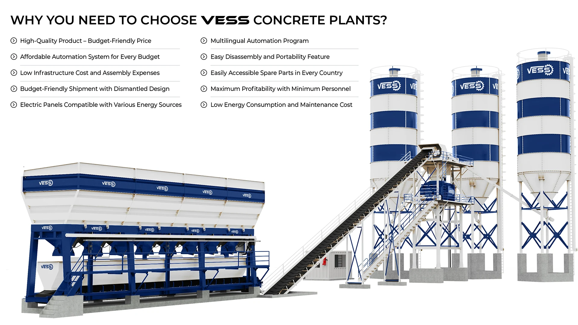 VESS 120 m³ / HOUR - CONCRETE PLANT
