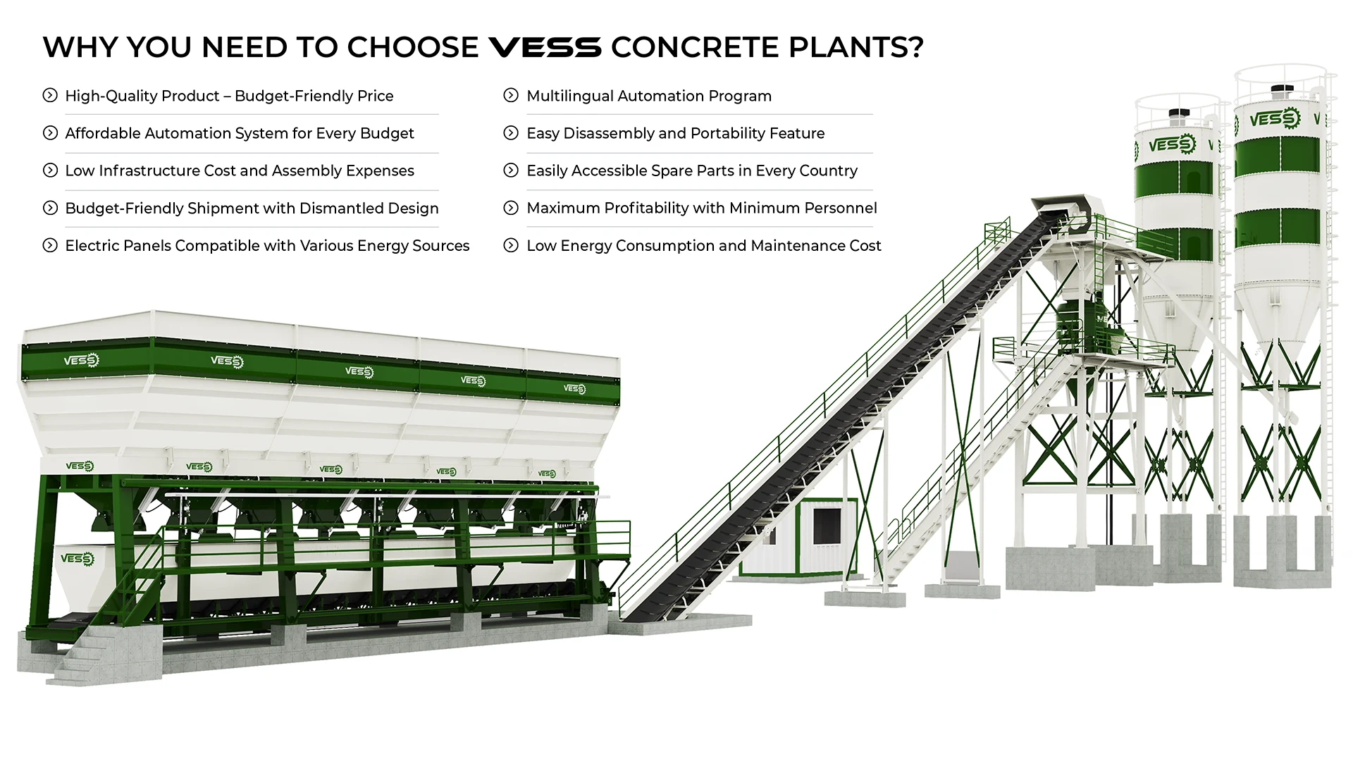 VESS 45 m³ / HOUR - CONCRETE PLANT