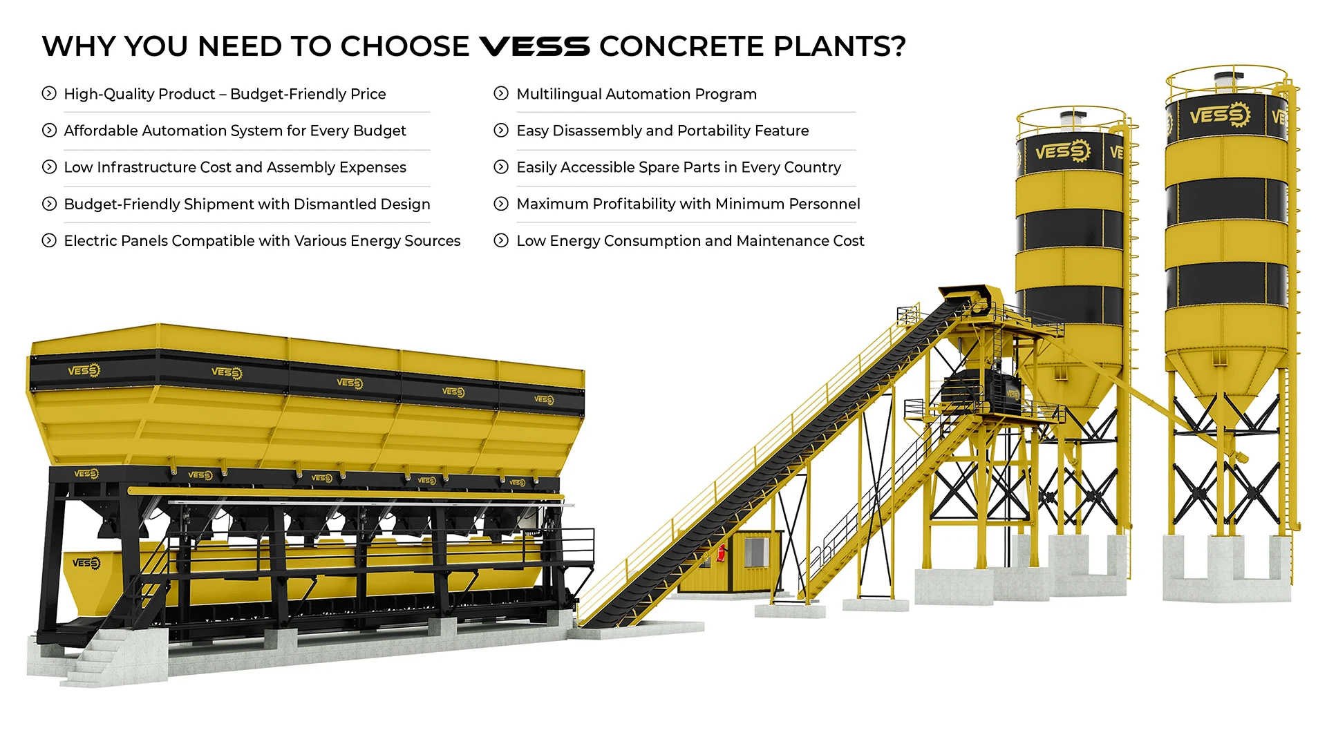 VESS 100 m³ / HOUR - CONCRETE PLANT