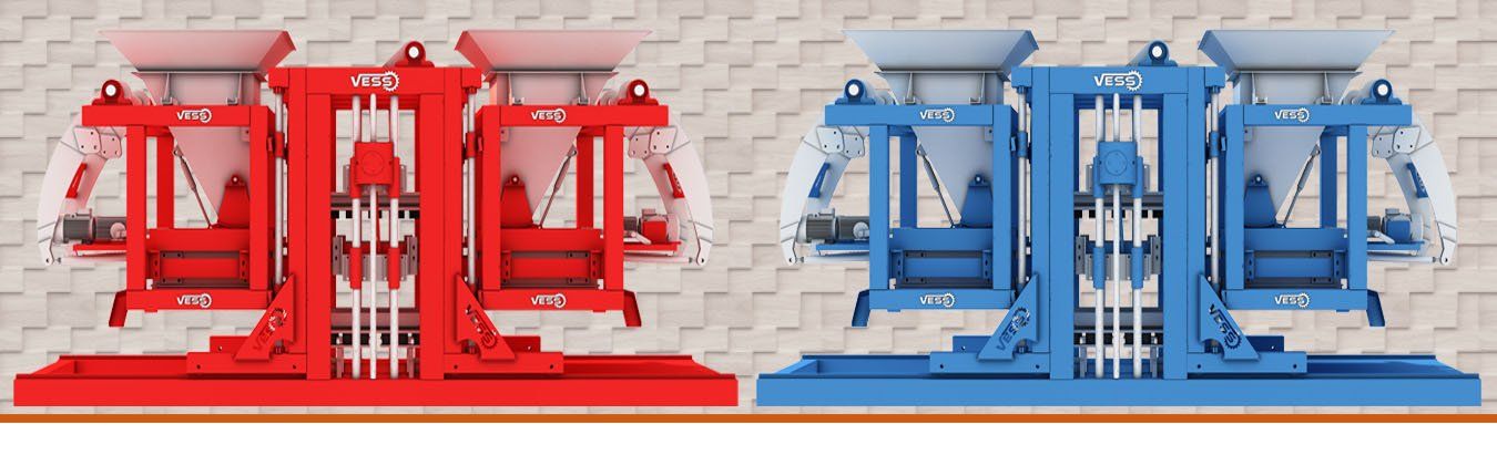 red and blue paving block machine, paver block making machine, concrete paving machine, paving machine for sale