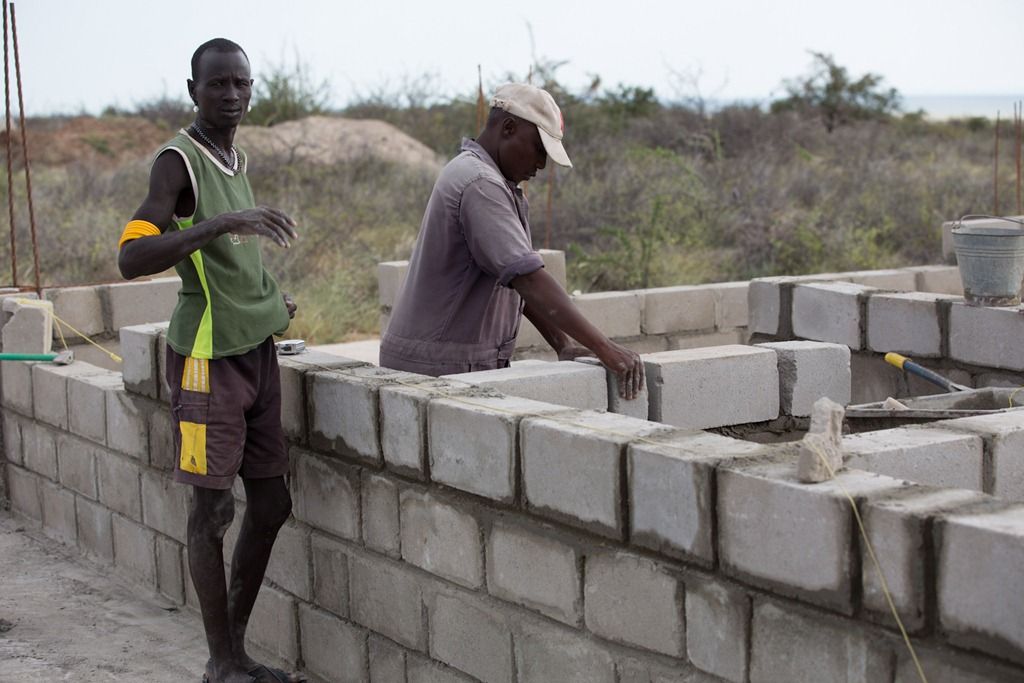 concrete block producing in Kenya