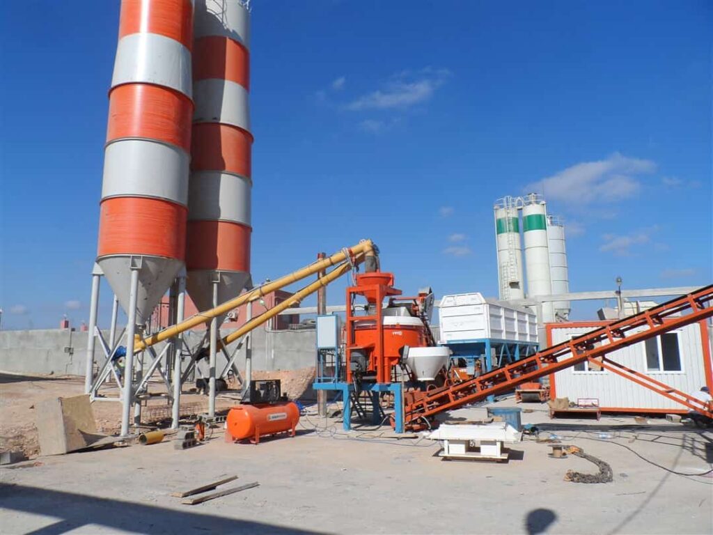 Block-making and concrete batching plant installation in Tlemcen, Algeria
