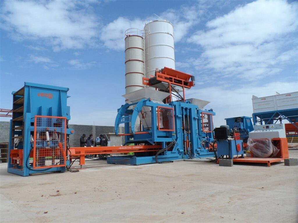 Automatic paving block plant in Benghazi, Libya