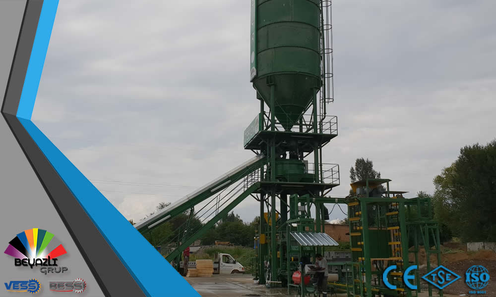 Máquina de bloques de concreto y piedra pómez energéticamente eficiente
