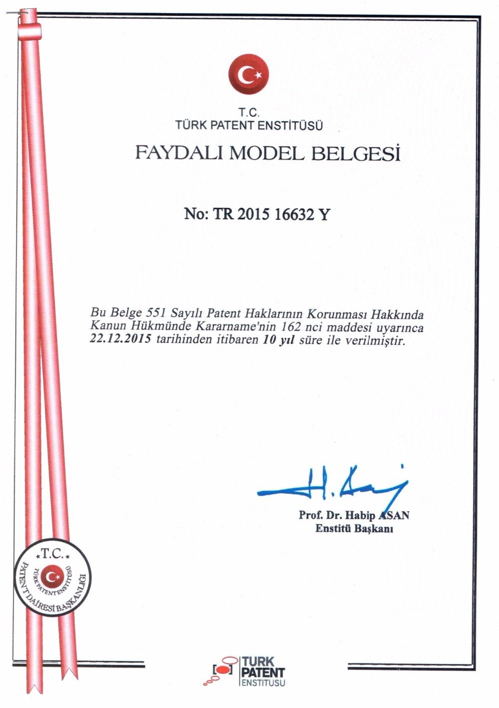 Certificado de modelo de utilidad