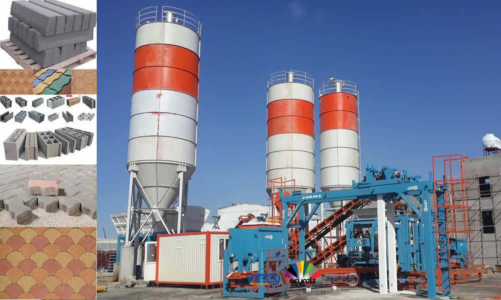 Máquina de bloques de concreto totalmente automática
