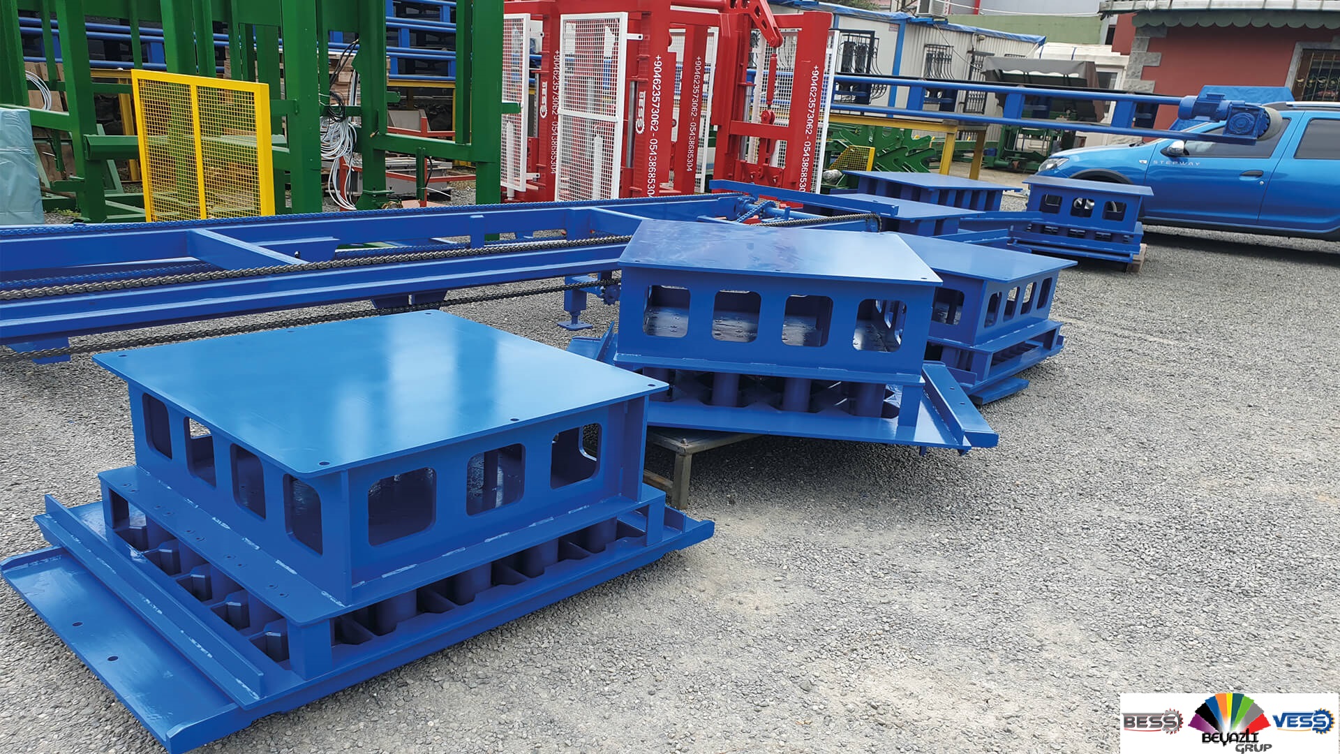 Concrete block mold examples
