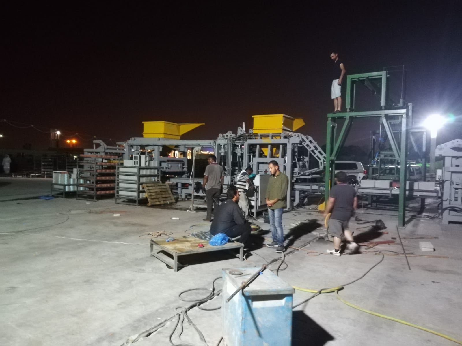 Photo du projet de machine à blocs