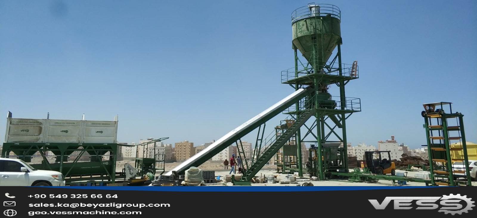 Concrete block making machines