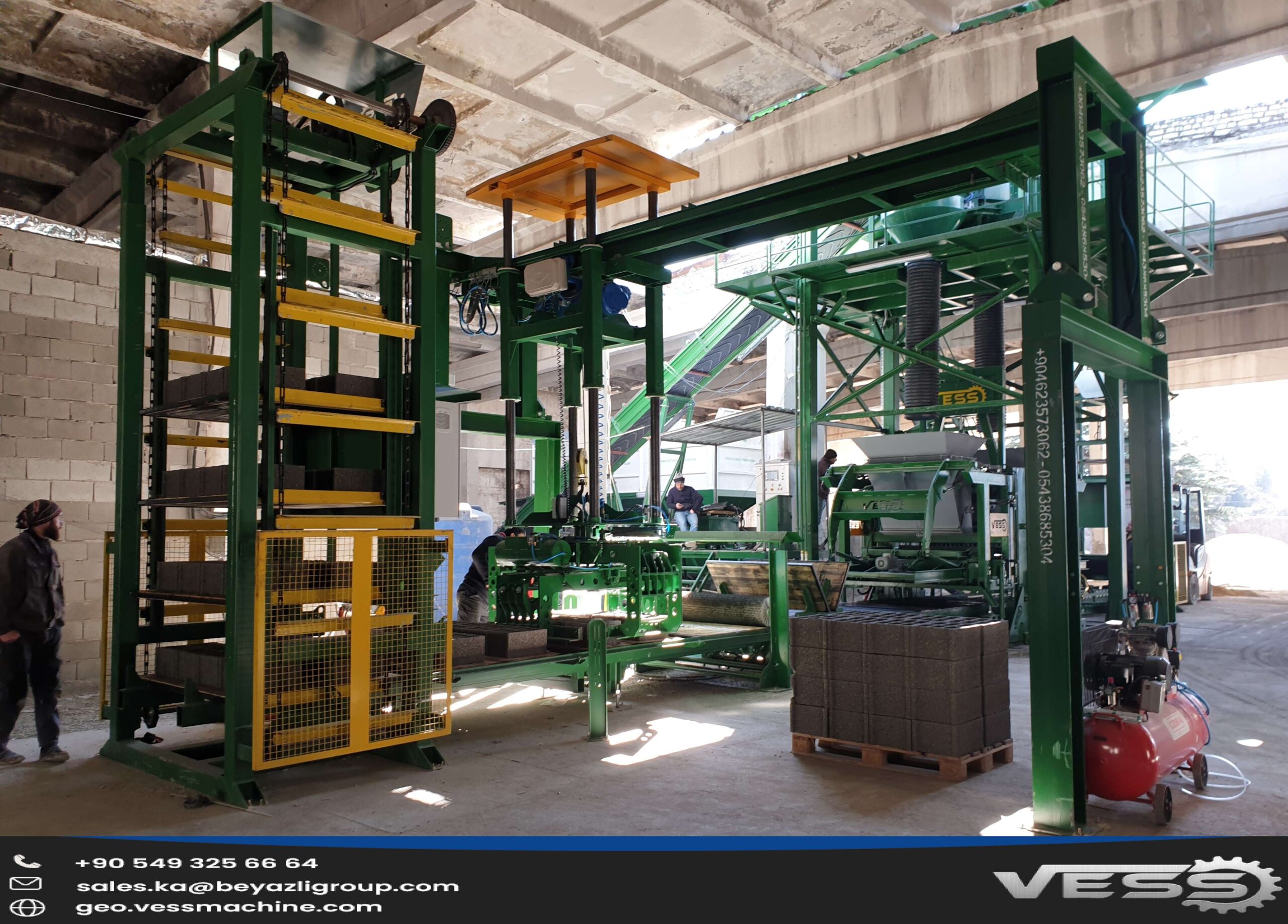 Concrete block plants