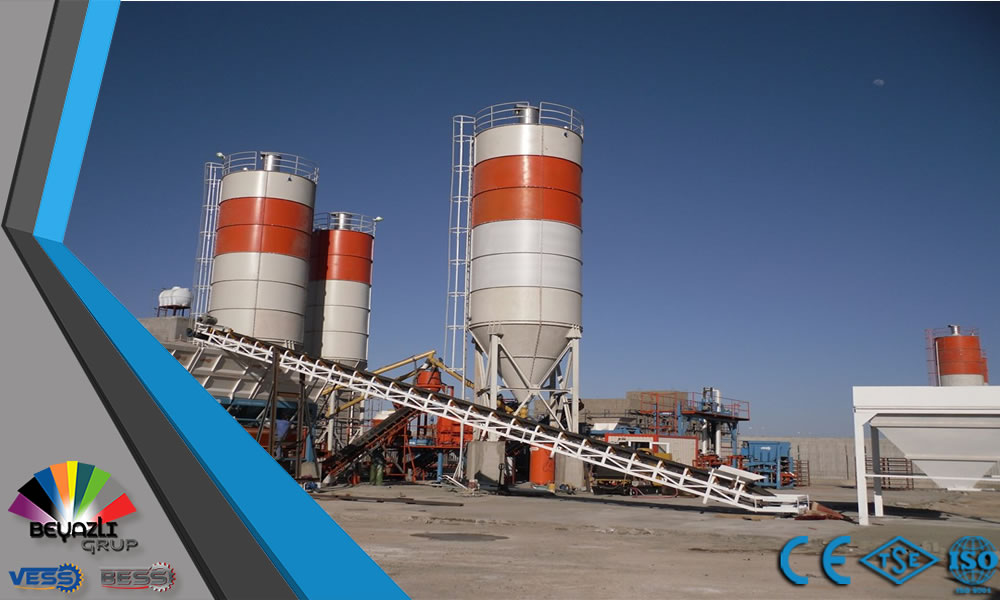 Máquinas automáticas de bloques de concreto con silos de cemento