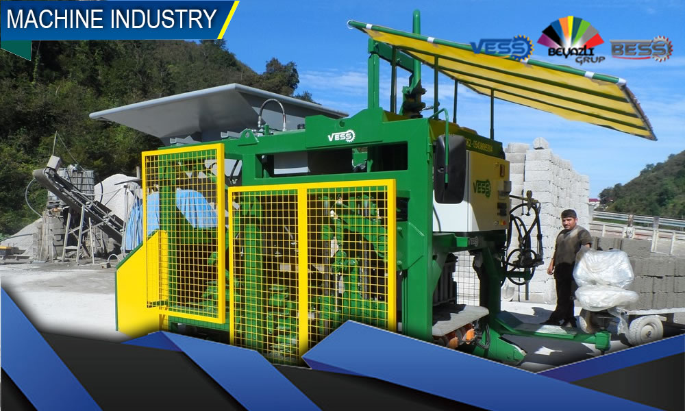 Máquina de bloques de concreto móvil de alta capacidad