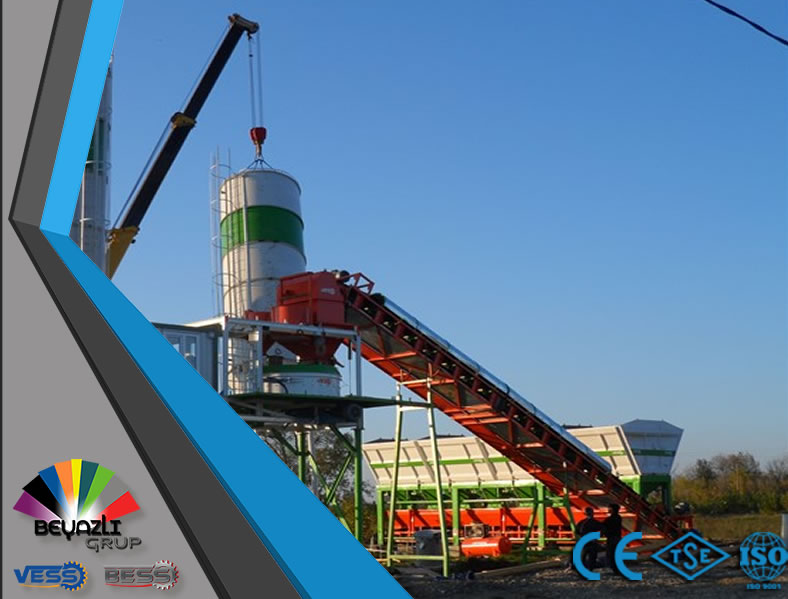 Concrete batching plant with quality equipment