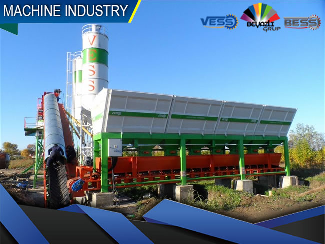 Planta dosificadora de concreto con equipos