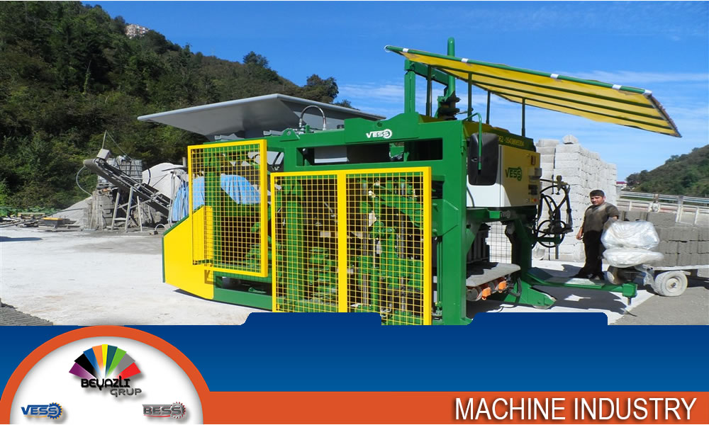 Máquina móvil para diferentes productos de concreto