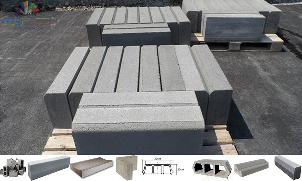 Curbstone making machine promotion Machines for T1, T2 and T3 curbstones