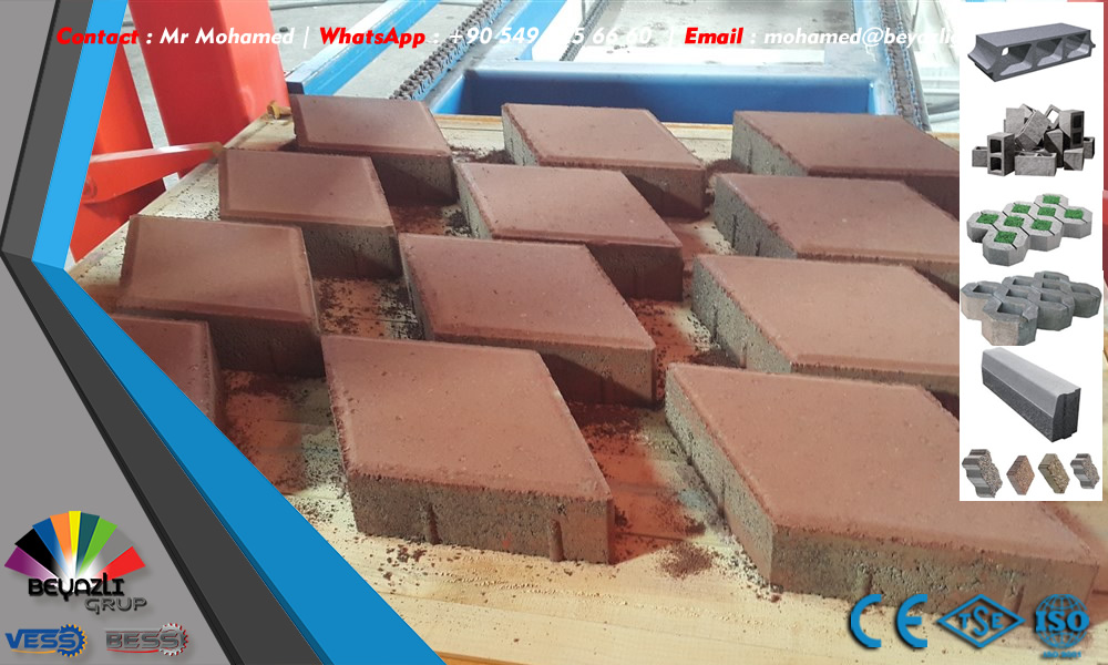 Precast concrete curbstone making machine