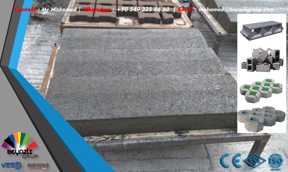 Precast concrete curbstone making machine