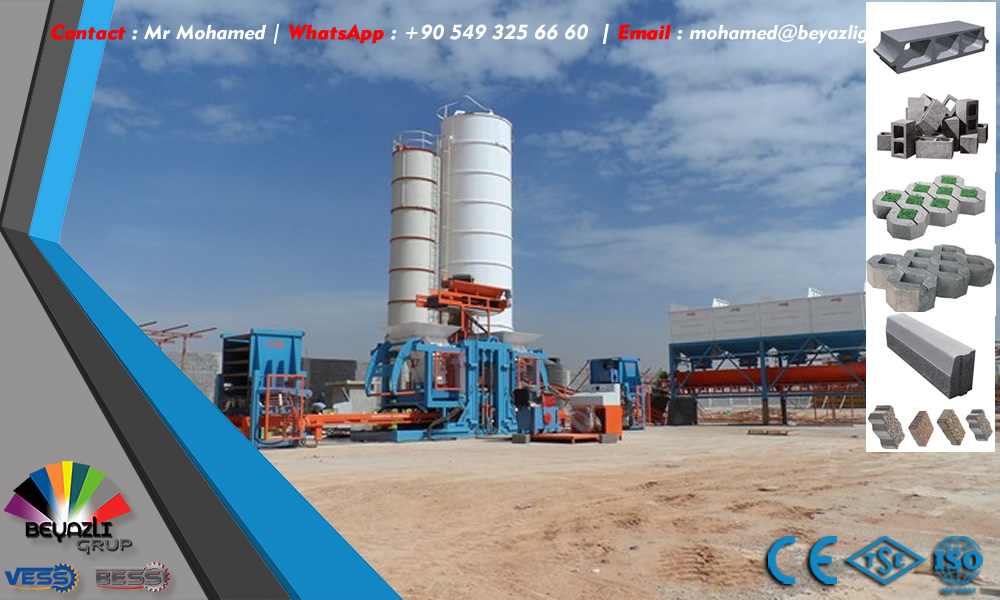 Precast concrete curbstone making machine