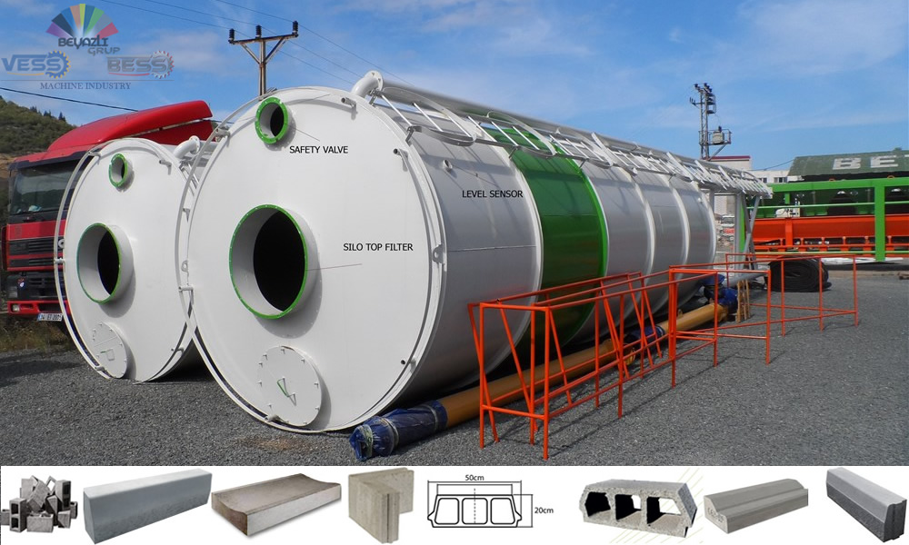 Precast concrete curbstone making machine