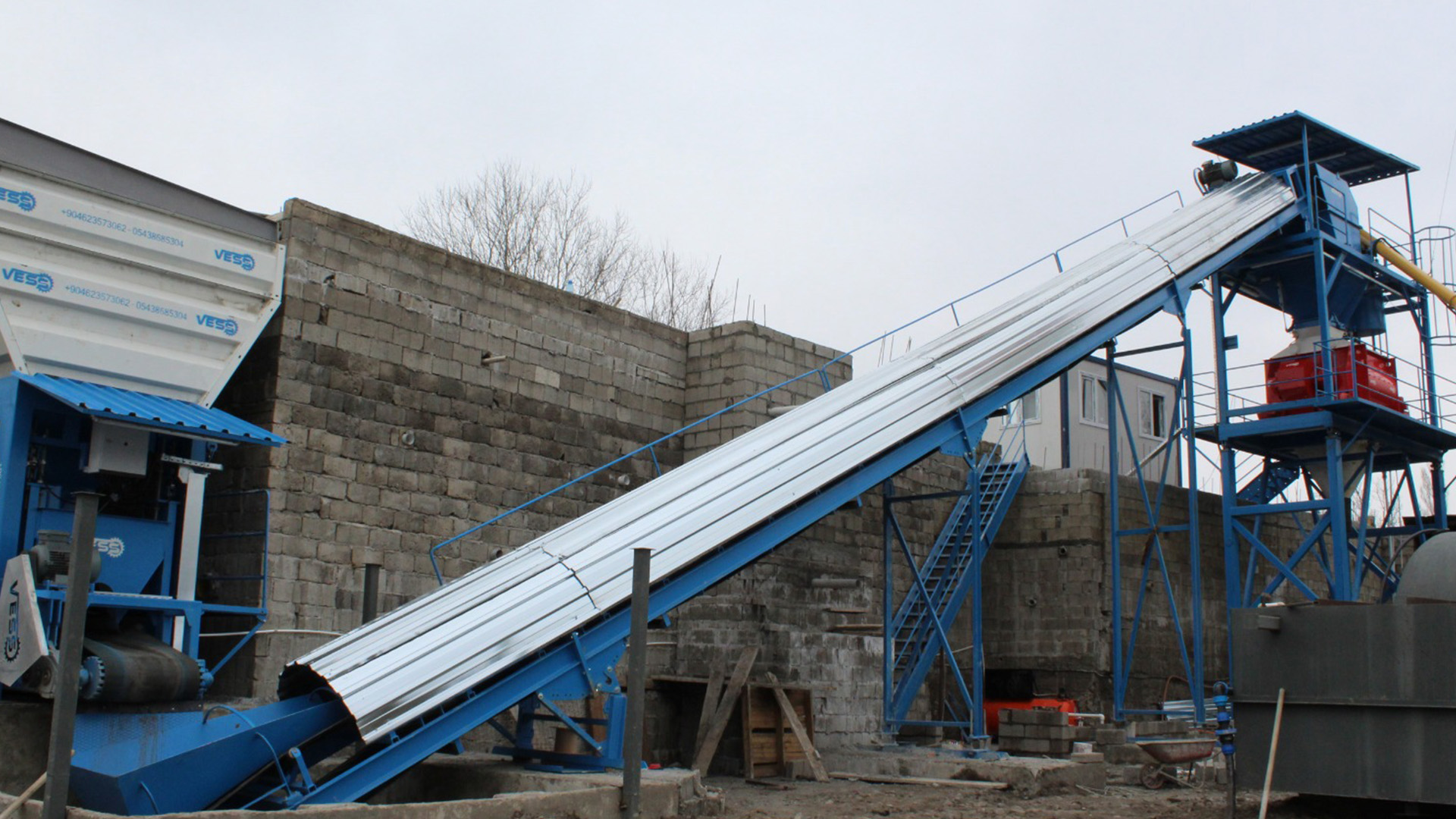 Concrete batching plant conveyor belt