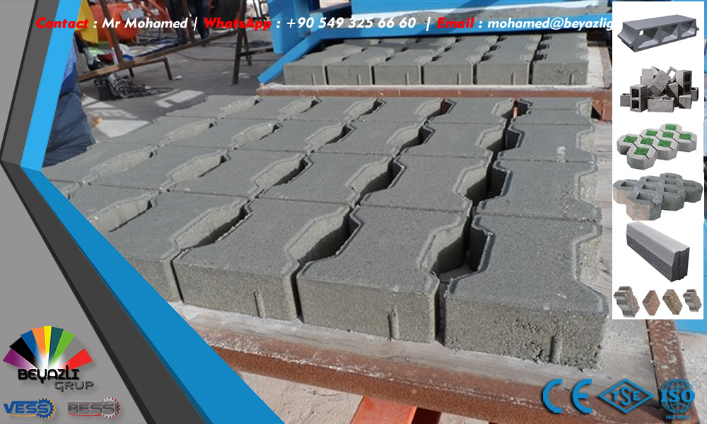 Precast concrete curbstone making machine
