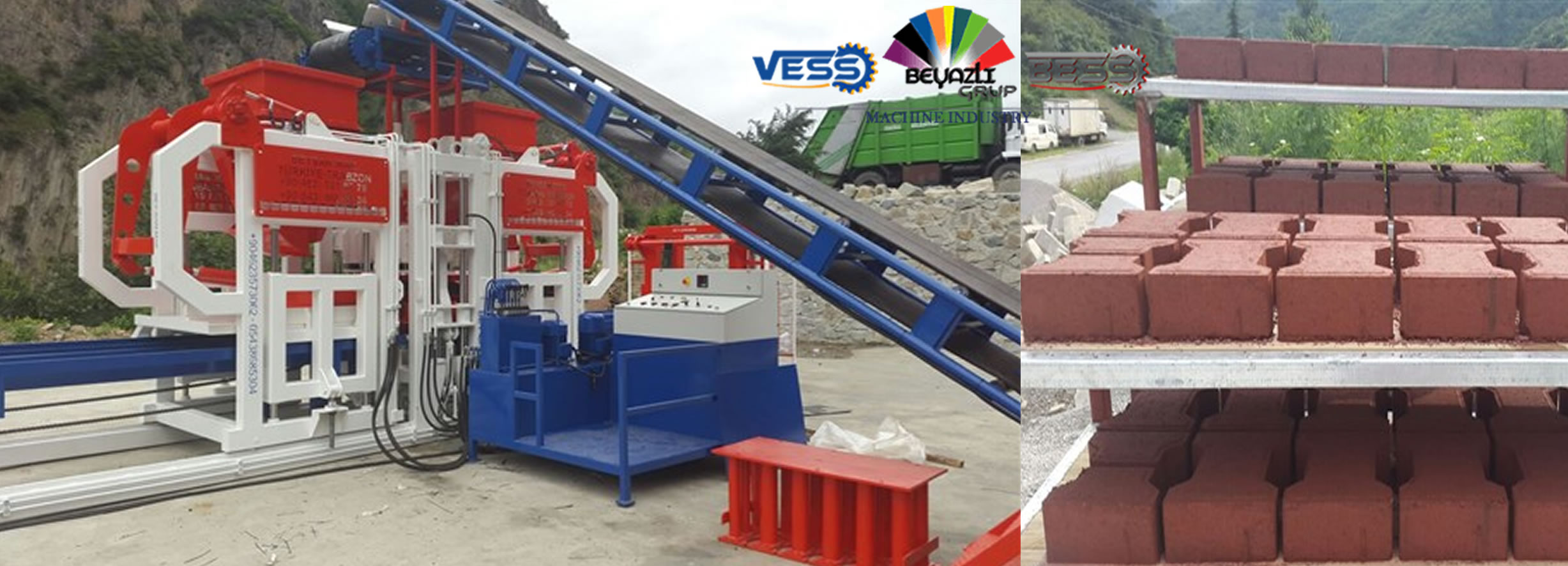 Máquina para fabricar bloques huecos en Sudán