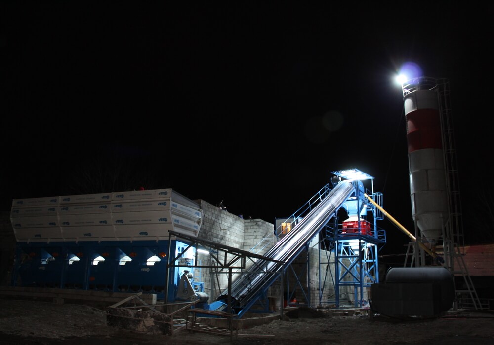 Planta dosificadora de concreto de 60 m³ en Georgia