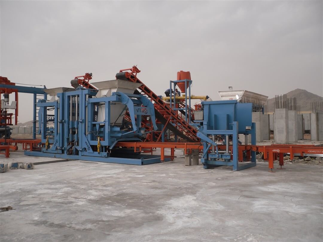 Máquina para producir adoquines de concreto