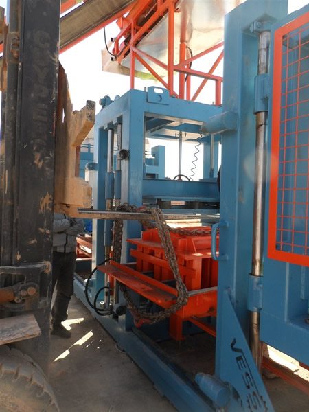 Molde para ladrillos entregado en Turquía