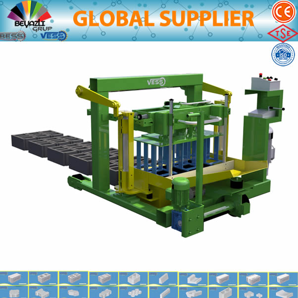 Pequeña máquina manual para fabricar bloques