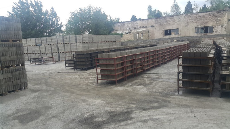 Bloques de concreto terminados
