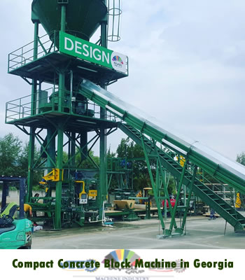 Máquina compacta para fabricar bloques de concreto en Georgia