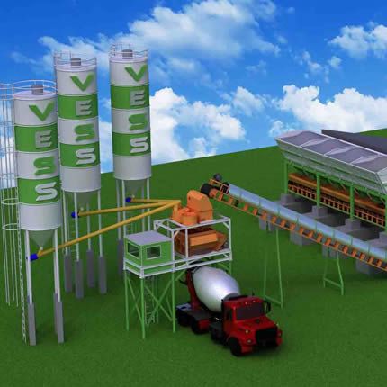 Planta de hormigón de 100 m³ por hora Planta de hormigón 100