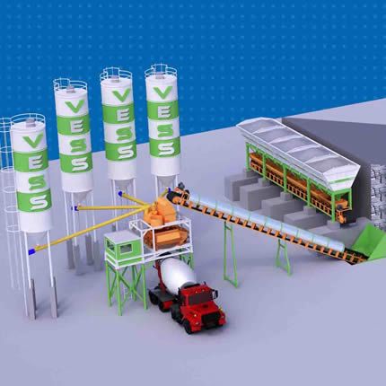 Planta de hormigón de 120 m³ por hora Planta de hormigón 120