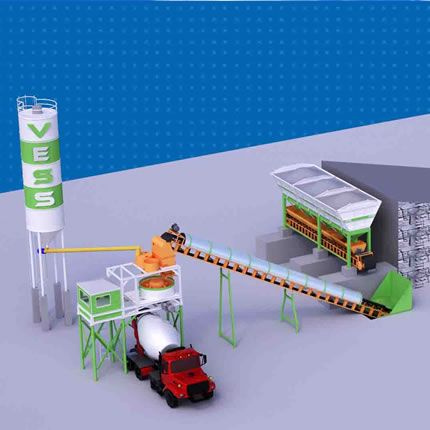 Planta de hormigón de 30 m³ por hora Planta de hormigón 30