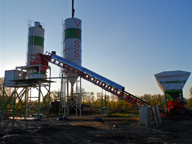 Detalles de la planta dosificadora de concreto