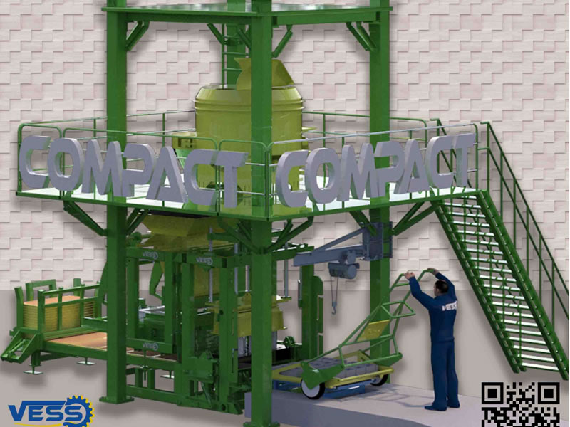 Máquina compacta de nueva generación para bloques, adoquines y mezcla de concreto 1