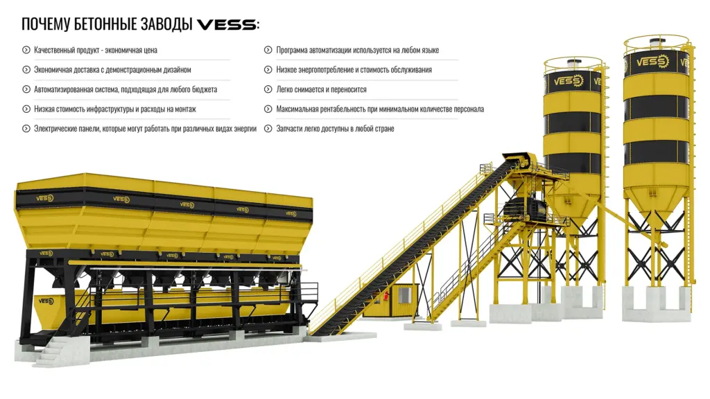Стационарный бетонный завод 100 TW
