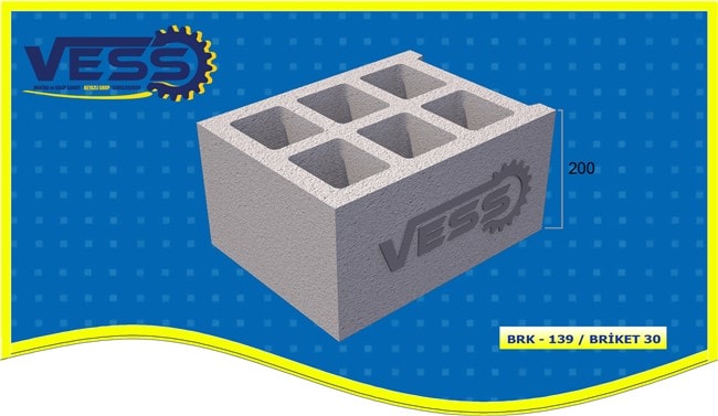 30 cm Hollow Block Mold Model 139