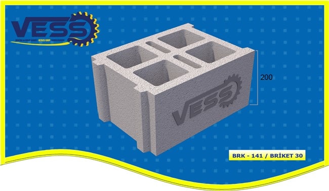 30 cm Hollow Block Mold Model 141
