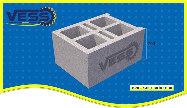 30 cm Hollow Block Mold Model 143