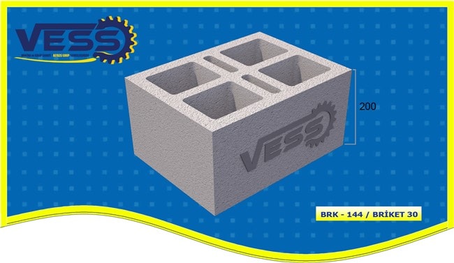 30 cm Hollow Block Mold Model 144