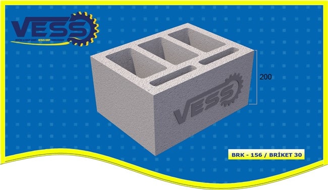 30 cm Hollow Block Mold Model 156