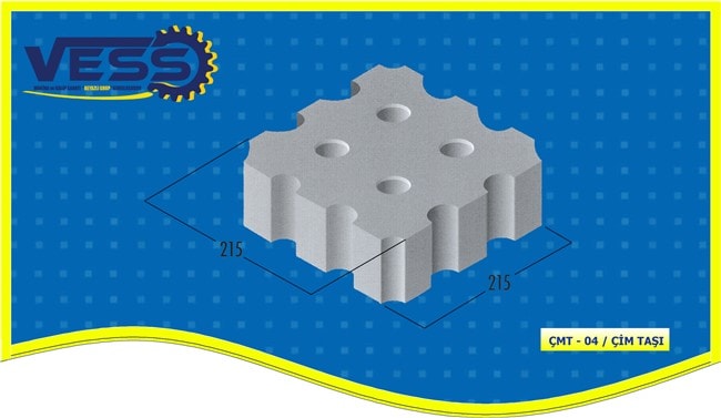 Lawn Stone Mold Model 04